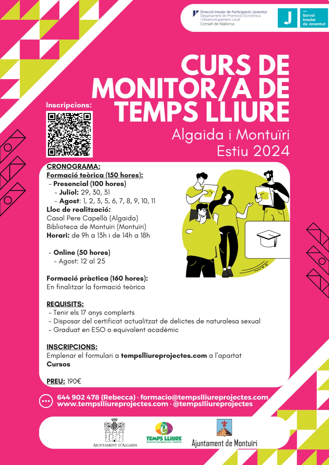 Curs de Monitor/a de Temps Lliure - Algaida i Montuïri (Estiu 2024)