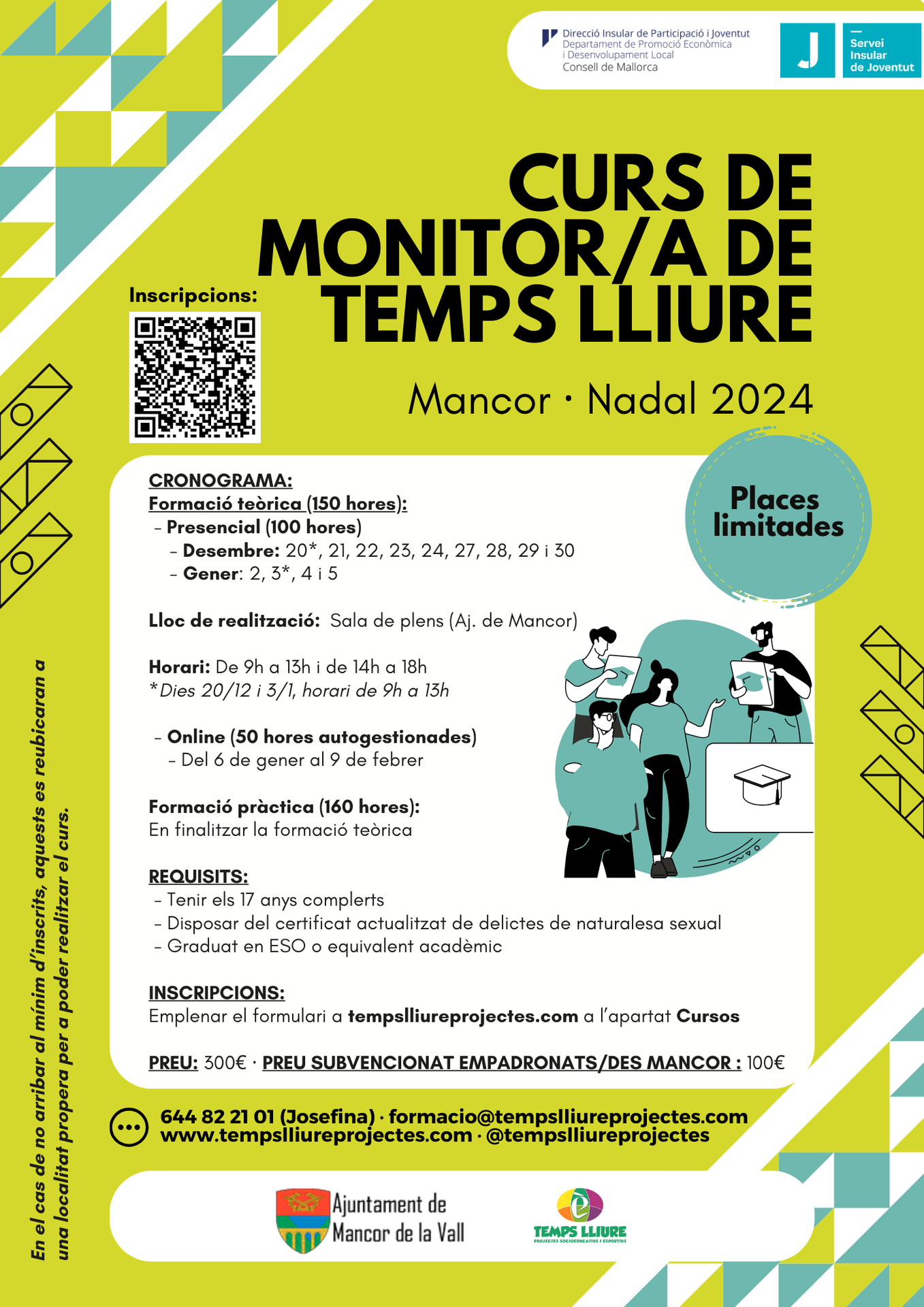 Curs de Monitor/a de Temps Lliure - Mancor (Nadal 2024/25)