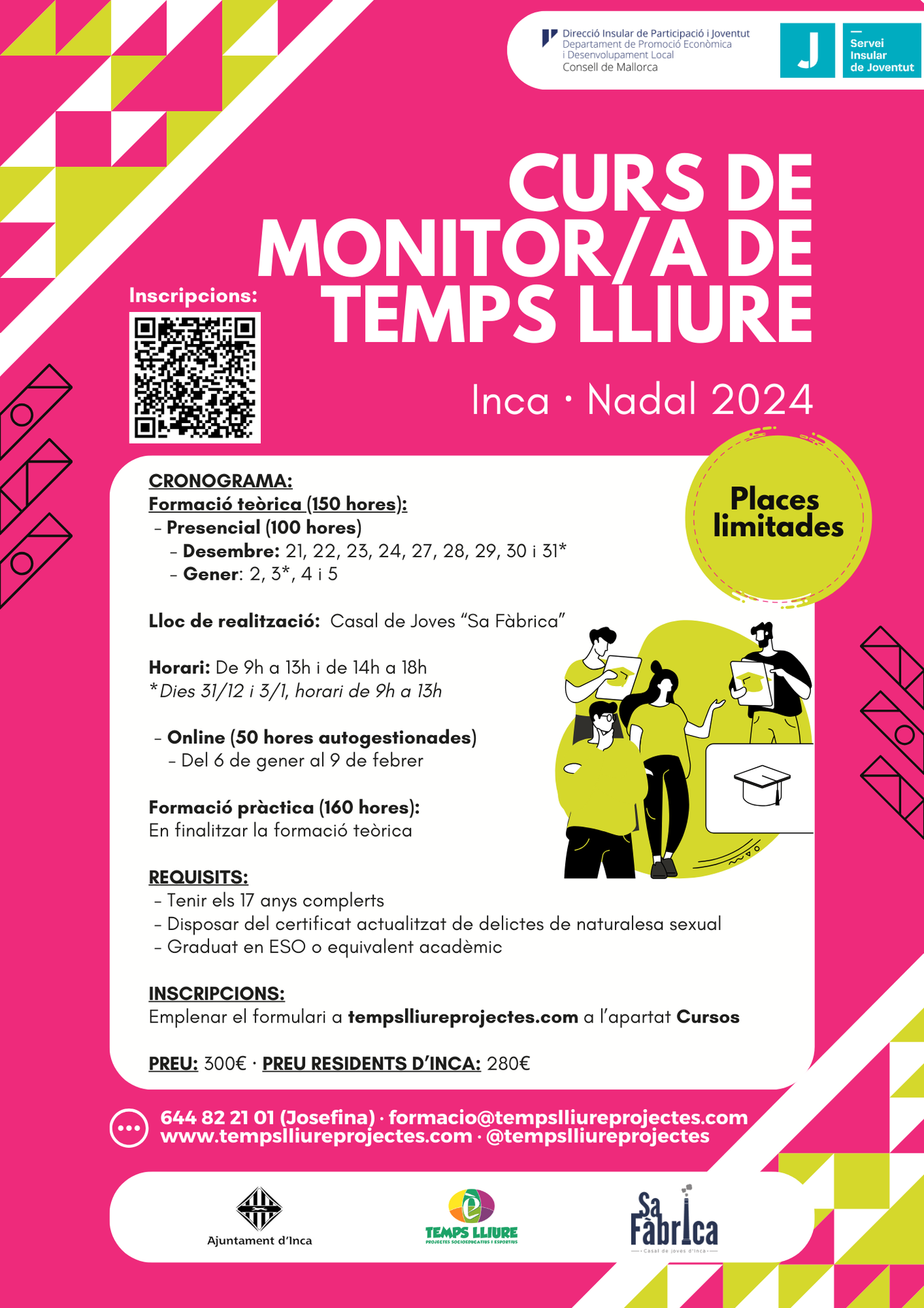 Curs de Monitor/a de Temps Lliure - Inca (Nadal 2024/25)