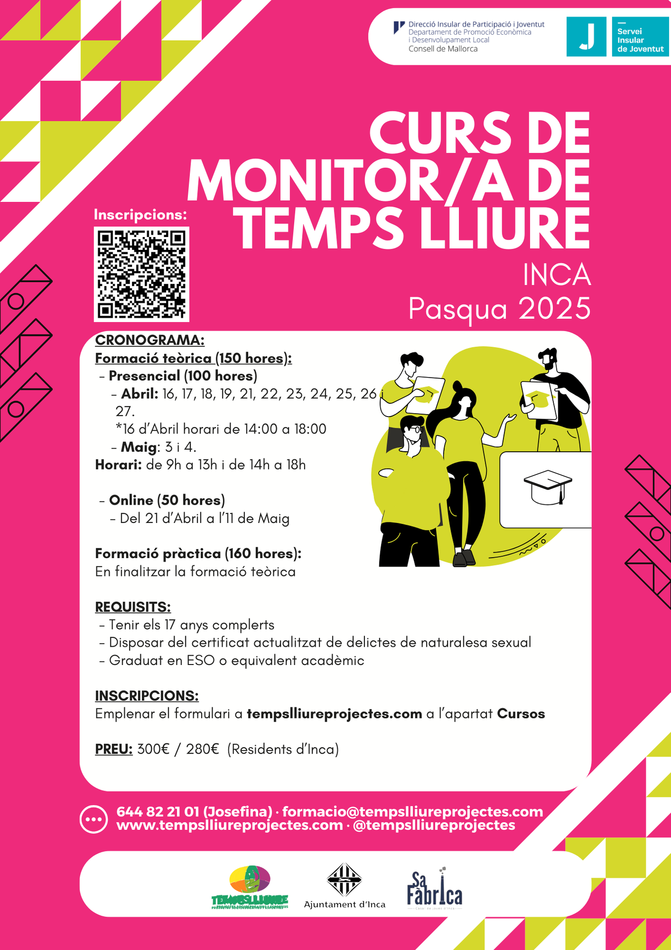 Curs de Monitor/a de Temps Lliure - Inca (Pasqua 2025)