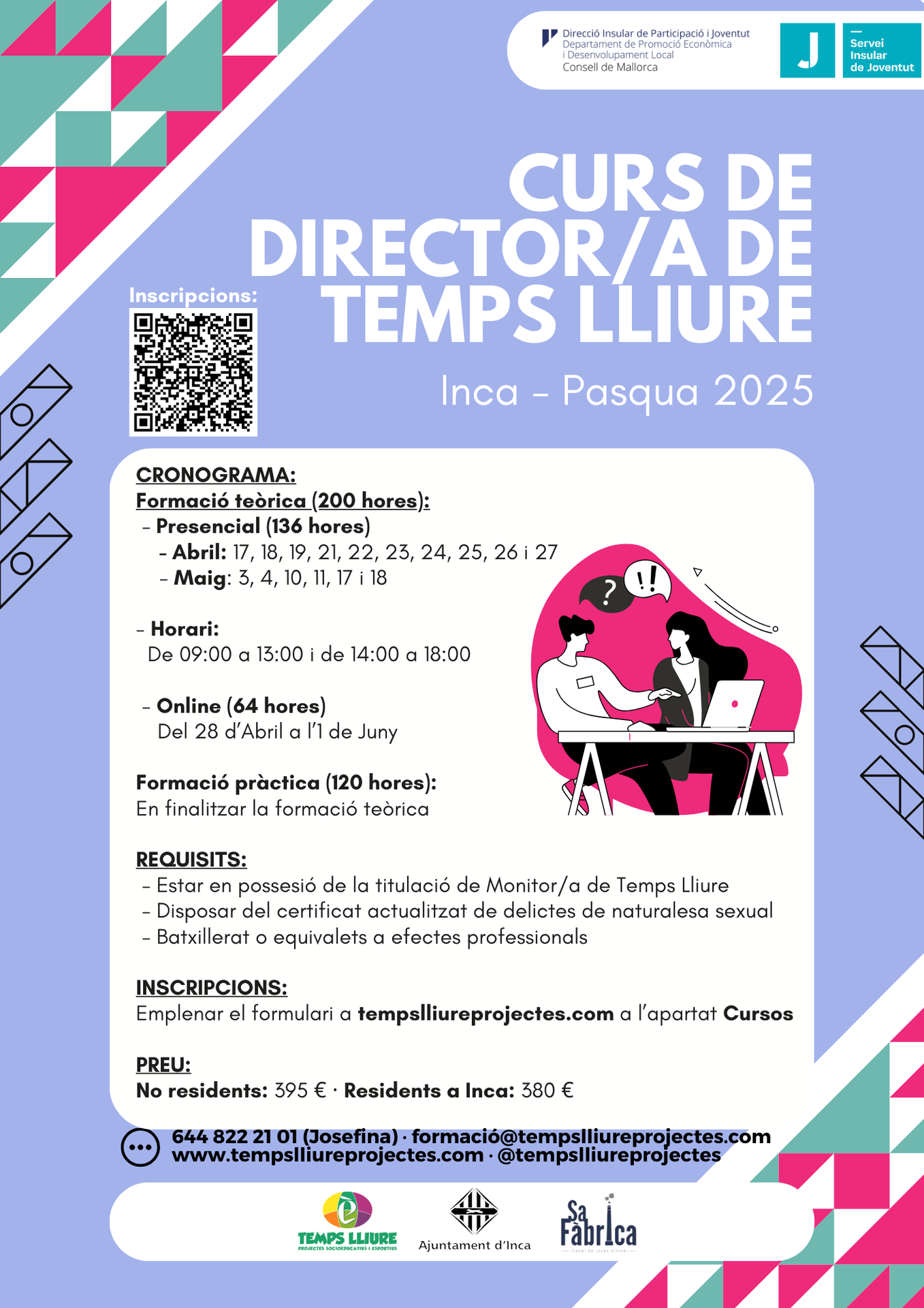Curs de Director/a de Temps Lliure - Inca (Pasqua 2025)