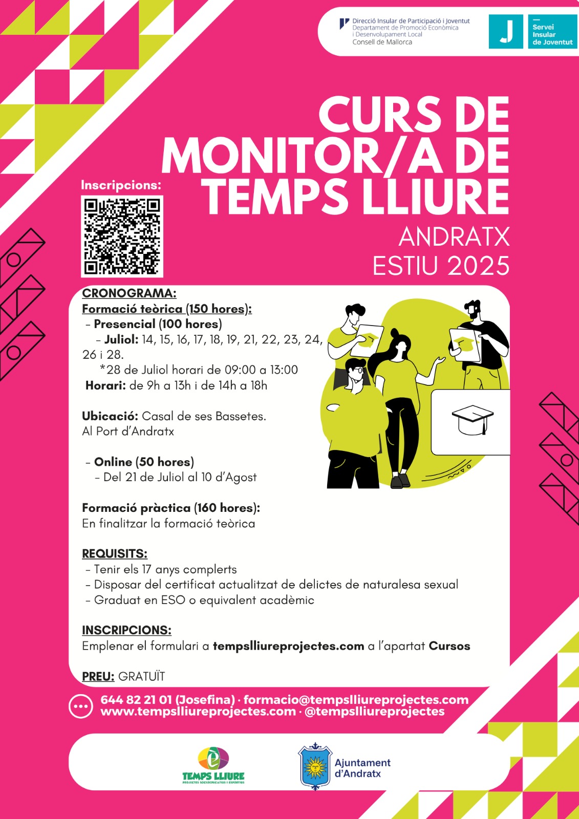 Curs de Monitor/a de Temps Lliure - ANDRATX (ESTIU 2025)